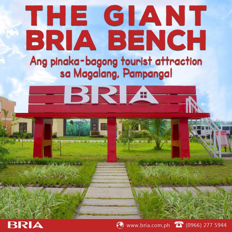 BRIA affordable house and lot Giant Bench 