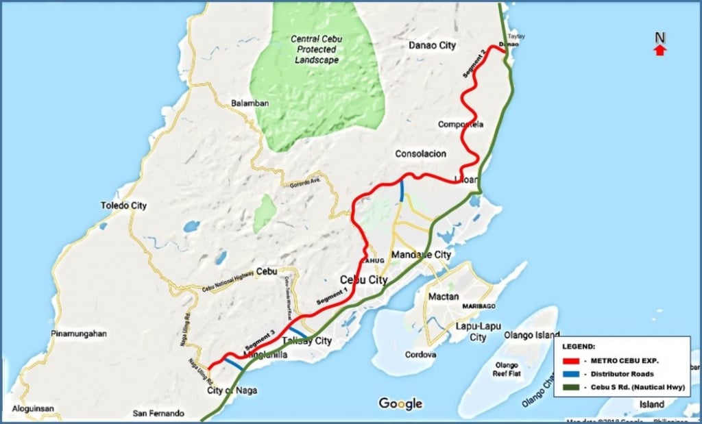 Metro Cebu Expressway Map affordable house and lot