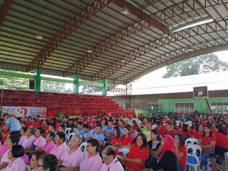 Affordable house and lot People in a gymnasium