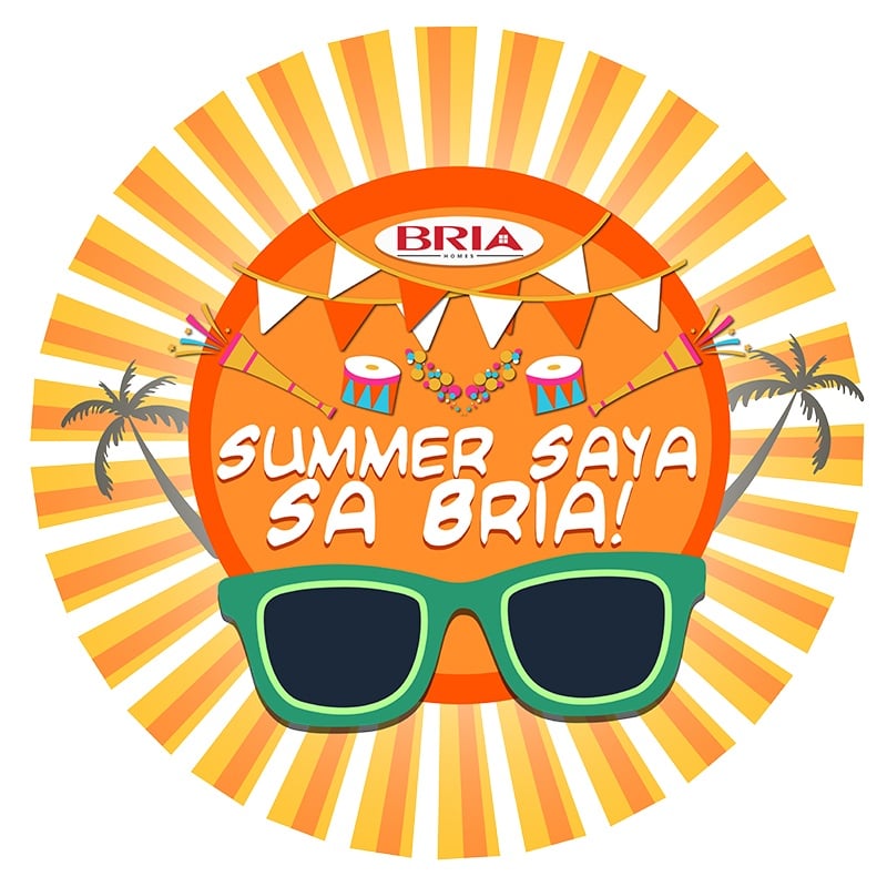 A logo for Summer Saya Sa Bria affordable house and lot