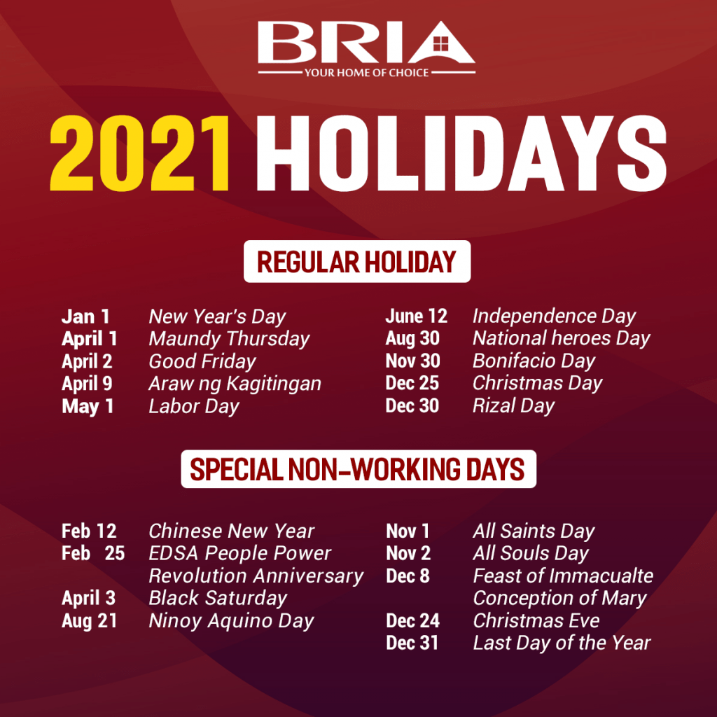 The 2021 Philippine Holiday Affordable House And Lot Bria Homes