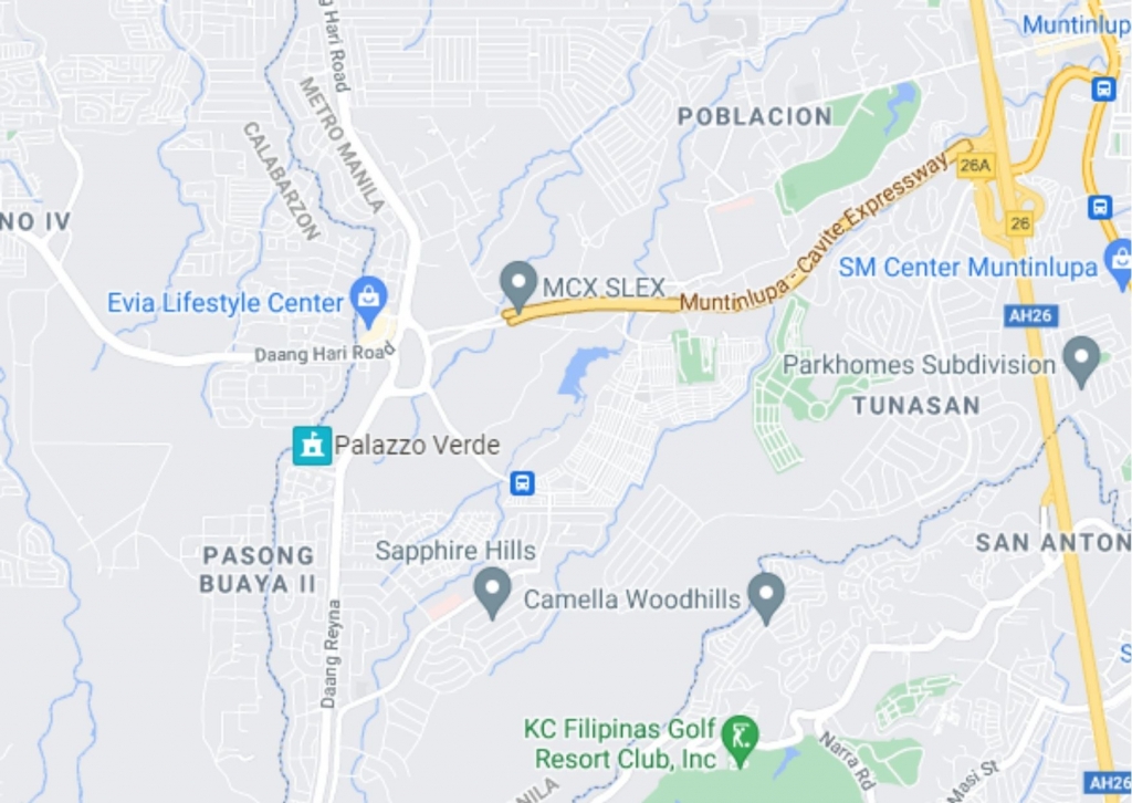 EVIA Lifestyle Center Google Map