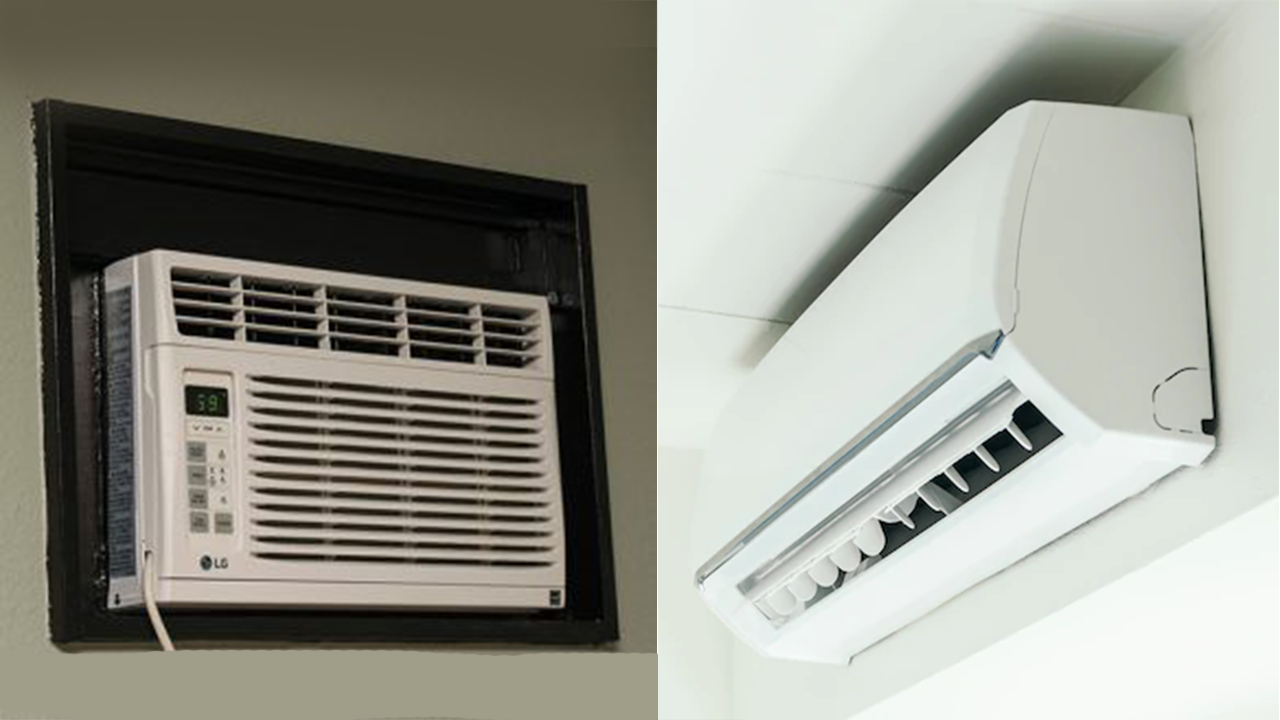 Window type aircon compared to split type aircon