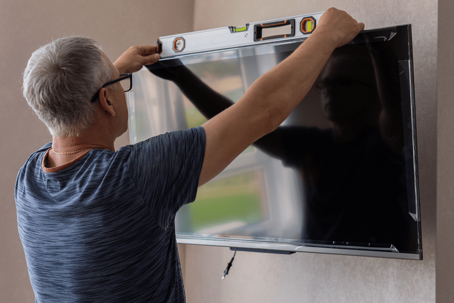 Wall mounting a TV