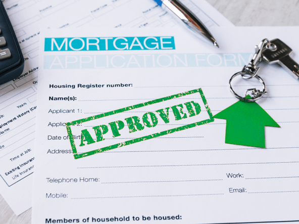 Approved mortgage loan paper