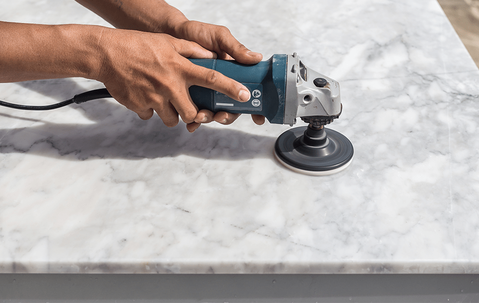 Polishing granite